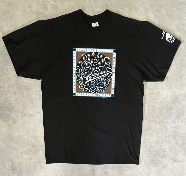 90'S STARBUCKS COFFEE 両面＆左袖プリント 半袖 Tシャツ ブラック USA製 (DEADSTOCK) 「T-Shirt」入荷しました。