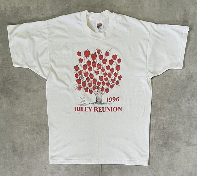90'S RILEY REUNION シングルステッチ 半袖 Tシャツ ホワイト (VINTAGE) 「T-Shirt」入荷しました。