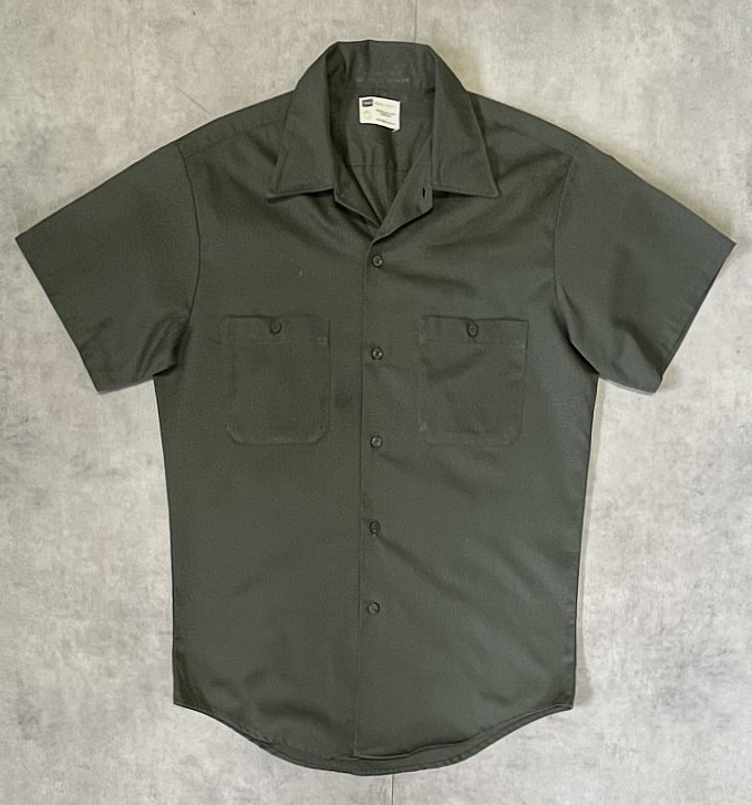 70'S SEARS "PERMA-PREST" 半袖 ワークシャツ オリーブ (VINTAGE) 「S/S Shirt」入荷しました。