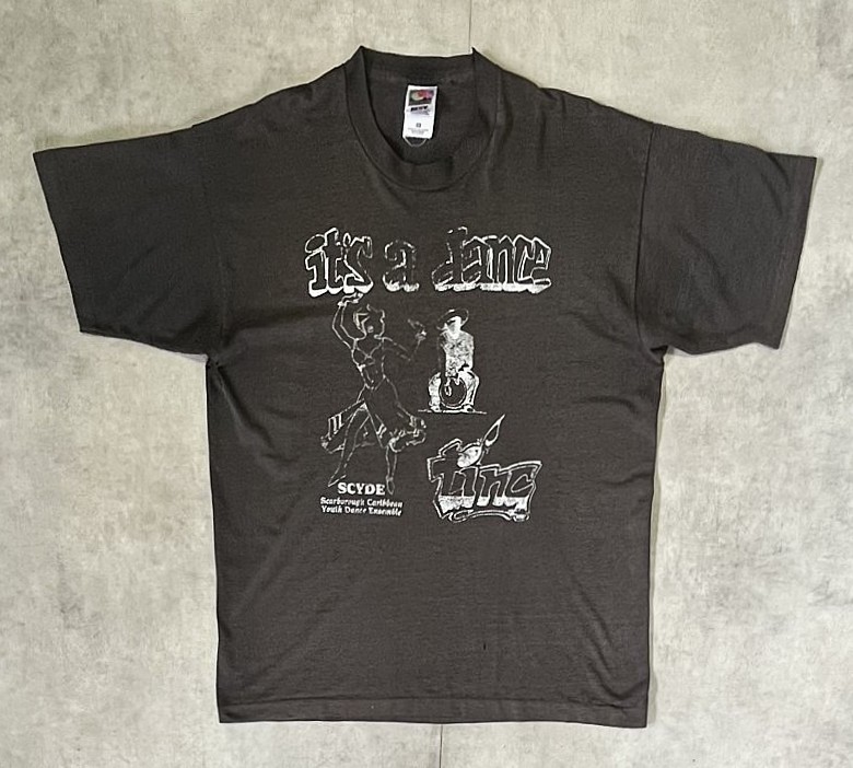 90'S IT'S A DANCE シングルステッチ 半袖 Tシャツ フェードブラック カナダ製 (VINTAGE) 「T-Shirt」入荷しました。
