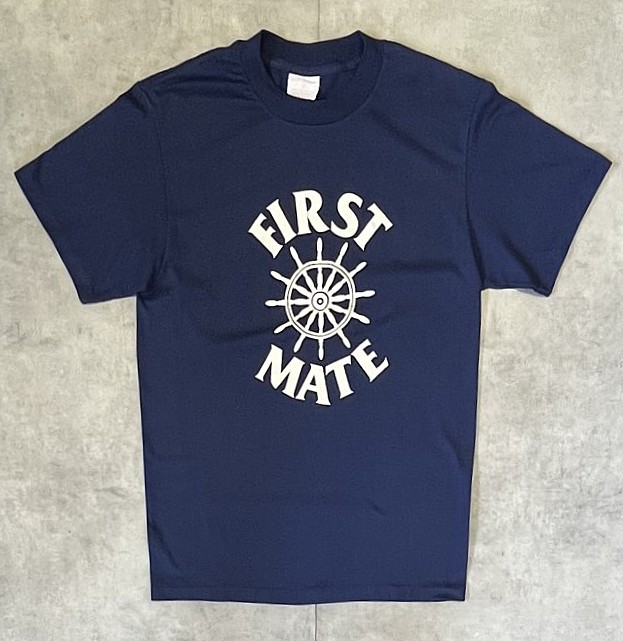 80'S SPORTSWEAR "FIRST MATE" シングルステッチ 半袖 Tシャツ ネイビー USA製 (VINTAGE) 「T-Shirt」入荷しました。