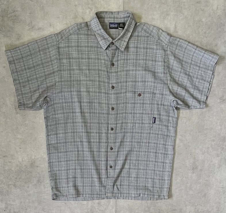 01'S PATAGONIA オーガニックコットン 半袖 ACシャツ チェック柄 ポルトガル製 (VINTAGE)「S/S Shirt」入荷しました。