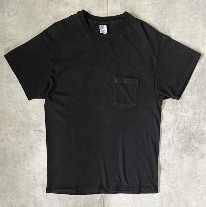 90'S HANES シングルステッチ ポケット付き 半袖 Tシャツ ブラック ジャマイカ製 (VINTAGE) 「T-Shirt」入荷しました。