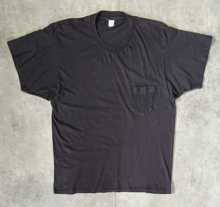 90'S JOCKEY シングルステッチ ポケット付き 半袖 Tシャツ ブラック USA製 (VINTAGE) 「T-Shirt」入荷しました。