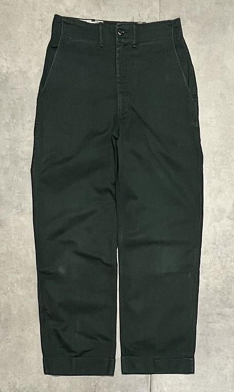 60'S BOY SCOUTS OF AMERICA コットン100% ボーイスカウトパンツ ダークグリーン TALONアルミジップ (VINTAGE)「Bottoms」入荷しました。