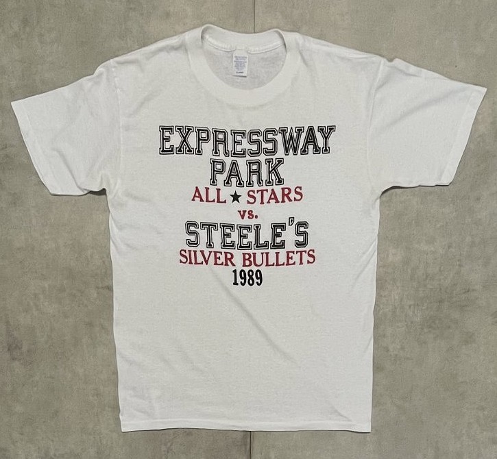 80'S EXPRESSWAY PARK ALL STARS VS STEELE'S SILVER BULLETS シングルステッチ 半袖 Tシャツ ホワイト USA製 (VINTAGE)「T-Shirt」入荷しました。