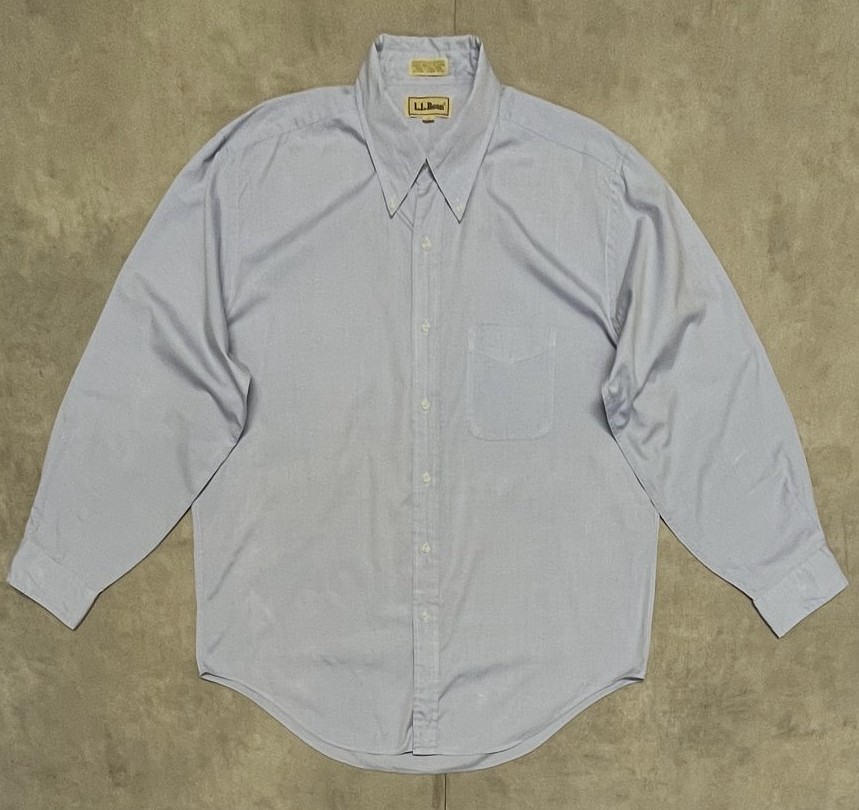 90'S LL Bean ピンオックス BDシャツ ブルー (VINTAGE)「L/S Shirt」入荷しました。