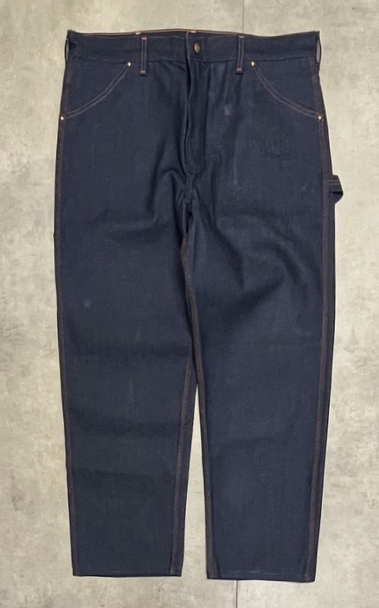 80'S BIG MAC トップスナップボタン ペインターパンツ インディゴ USA製 (DEADSTOCK)「Bottoms」入荷しました。