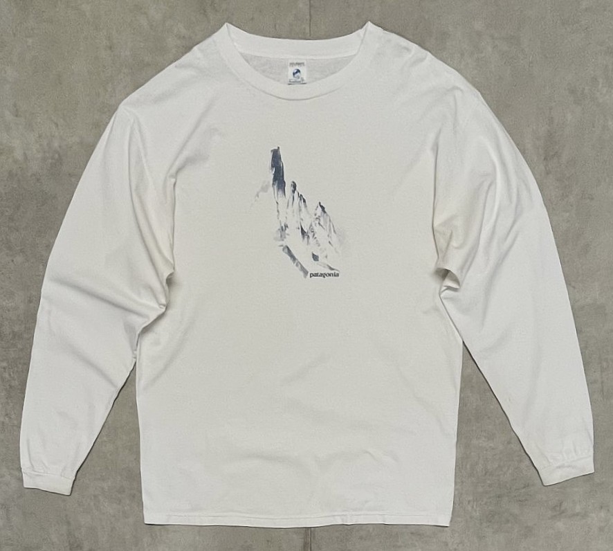 90'S PATAGONIA "BENEFICIAL T'S" 長袖 Tシャツ ホワイト USA製 (VINTAGE)「T-Shirt」入荷しました。