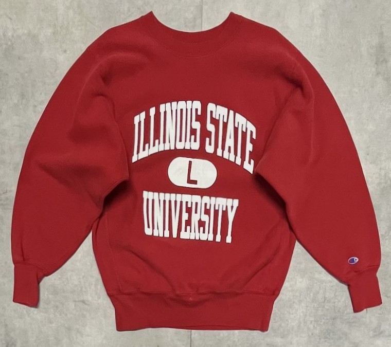 90'S CHAMPION 刺繍タグ 三段プリント リバースウィーブ ダークレッド USA製 (VINTAGE)「Sweat Shirt」入荷しました。