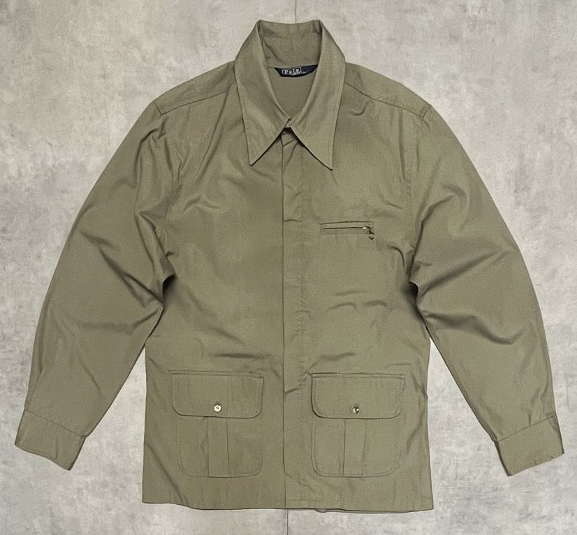 70'S RALPH LAUREN "大文字タグ" ポプリン フルジップジャケット カーキ (VINTAGE)「Jacket」入荷しました。