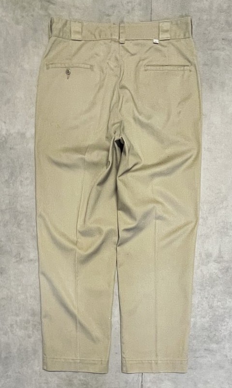 70'S DICKIES 874 チビタグ ワークパンツ ベージュ TALONアルミジップ USA製 (VINTAGE)「Bottoms」入荷しました。