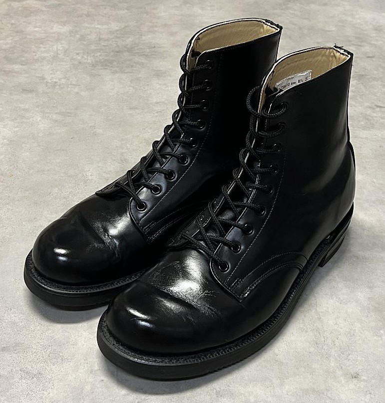 カナダ軍 レースアップ レザー ミリタリーブーツ ブラック カナダ製 (USED)「Shoes」入荷しました。