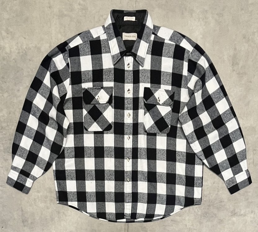 90'S TIMBER RUN ヘビーフランネル ワークシャツ チェック柄 (VINTAGE)「L/S Shirt」入荷しました。