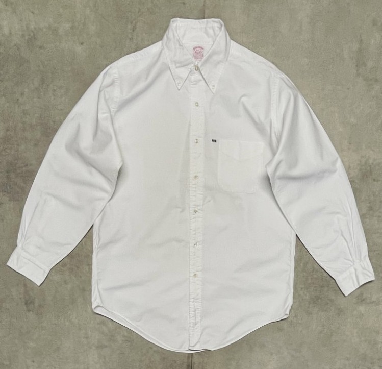 90'S BROOKS BROTHERS "MAKERS" オックスフォード BDシャツ ホワイト USA製 (VINTAGE)「L/S Shirt」入荷しました。