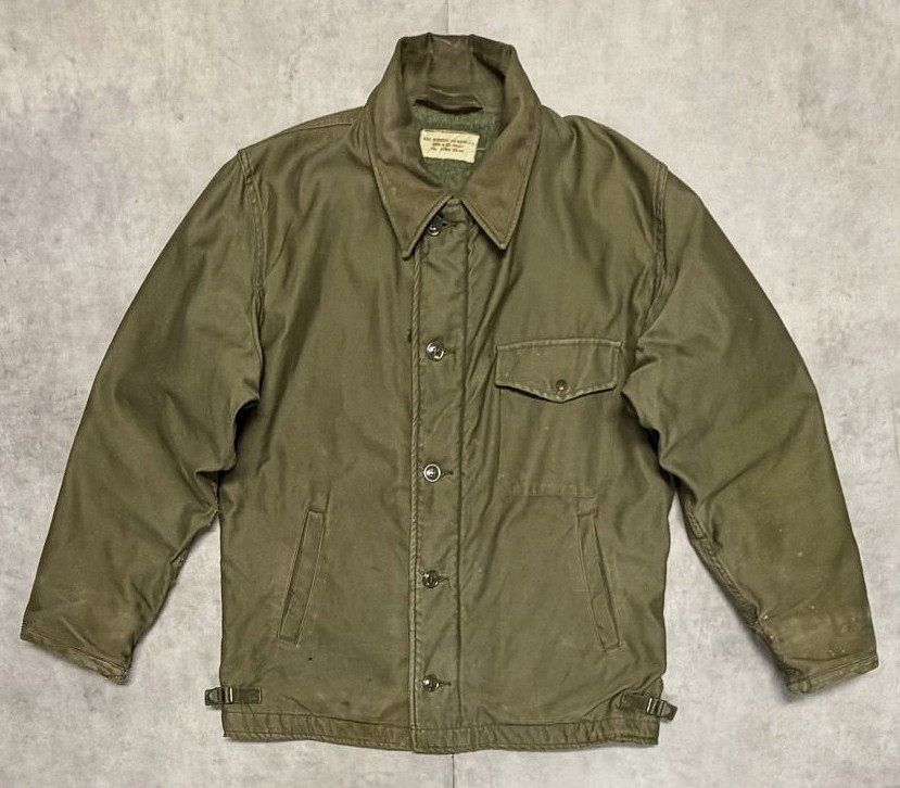 60'S アメリカ軍 US NAVY "A-2" 初期モデル 三角フラップ デッキジャケット (VINTAGE)「Jacket」入荷しました。