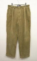 画像: 90'S RALPH LAUREN ツープリーツ 太畝 コーデュロイパンツ (USED) 「Bottoms」 入荷しました。