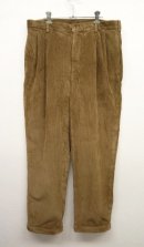 画像: 90'S JOS.A.BANK ツープリーツ 太畝 コーデュロイパンツ (USED) 「Bottoms」 入荷しました。