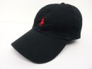 画像: RALPH LAUREN ロゴ刺繍 ベースボールキャップ BLACK (NEW) 「Cap」 入荷しました。