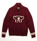 画像: RUGBY ショールカラー コットン ニット BURGUNDY (DEADSTOCK) 「Knit」 入荷しました。