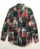画像: RALPH LAUREN マドラスチェック パッチワークシャツ (USED) 「L/S Shirt」 入荷しました。