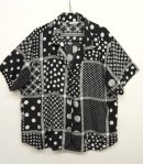 画像: 90'S NATIONAL オープンカラー 半袖シャツ BLACK/WHITE USA製 (VINTAGE) 「S/S Shirt」 入荷しました。