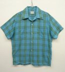 画像: 60'S TOWNCRAFT 半袖 オープンカラーシャツ チェック柄 (VINTAGE) 「S/S Shirt」 入荷しました。