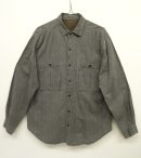 画像: 60'S フレンチワーク プリーツ入りポケット ブラックシャンブレーシャツ (VINTAGE) 「L/S Shirt」 入荷しました。