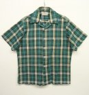画像: 60'S TOWNCRAFT 半袖 オープンカラーシャツ チェック柄 (VINTAGE) 「S/S Shirt」 入荷しました。