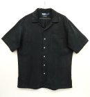 画像: 90'S RALPH LAUREN シルク/コットン オープンカラー 半袖シャツ BLACK (VINTAGE) 「S/S Shirt」 入荷しました。