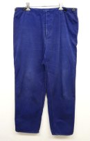 画像: ユーロ ワーク サスペンダーボタン付き ワークパンツ ブルー (VINTAGE) 「Bottoms」 入荷しました。