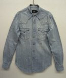 画像: RRL コンチョボタン 耳付きデニム リペア加工 ウエスタンシャツ USA製 (USED) 「L/S Shirt」 入荷しました。
