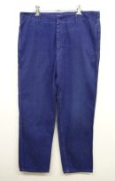 画像: ユーロ ワーク シンチバック付き ワークパンツ ブルー (VINTAGE) 「Bottoms」 入荷しました。