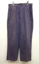 画像: ユーロ ワーク プリーツ入り デニム ワークパンツ ナス紺 (VINTAGE) 「Bottoms」 入荷しました。