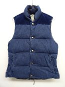 画像: Remi Relief コーデュロイ切替 デニム ダウンベスト USED BLUE (NEW) 「No Sleeve」 入荷しました。