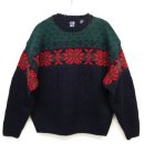 画像: 90'S GAP クルーネック ニット スノーフレーク柄 (VINTAGE) 「Knit」 入荷しました。