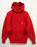 画像: 90'S CHAMPION 刺繍タグ リバースウィーブ パーカー無地 レッド USA製 (VINTAGE) 「Parka」 入荷しました。