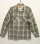 画像: 60'S ROYALTY オープンカラー ウールシャツ チェック柄 (VINTAGE) 「L/S Shirt」 入荷しました。