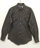 画像: 80'S WRANGLER 27MW 長袖 デニムシャツ ブラック USA製 (VINTAGE) 「L/S Shirt」 入荷しました。