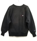 画像: 90'S CHAMPION 刺繍タグ リバースウィーブ 無地 ブラック USA製 (VINTAGE) 「Sweat Shirt」 入荷しました。