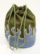 画像: ink "FLAME PURSE" USテント + LEVIS505 解体＆再構築 ポーチ BLUE (NEW) 「Bag」 入荷しました。