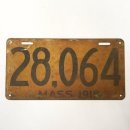画像: 1918年 MASSACHUSETTS州 ナンバープレート (ANTIQUE) 「Antique Goods」 入荷しました。
