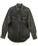 画像: RALPH LAUREN ヴィンテージ＆リペア加工 ブラックデニム ウエスタンシャツ (USED) 「L/S Shirt」 入荷しました。