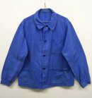 画像: ユーロ ワーク カバーオール ワークジャケット ブルー (VINTAGE) 「Jacket」 入荷しました。