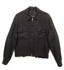 画像: 50'S UNKNOWN レーヨン ギャバジンジャケット ブラック カスリ柄 (VINTAGE) 「Jacket」 入荷しました。