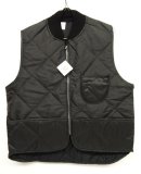 画像: 90'S UNKNOWN リブ付き キルティングベスト ブラック USA製 (DEADSTOCK) 「No Sleeve」 入荷しました。