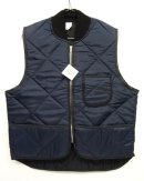 画像: 90'S UNKNOWN リブ付き キルティングベスト ネイビー USA製 (DEADSTOCK) 「No Sleeve」 入荷しました。