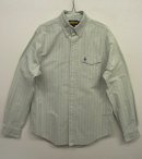 画像: RUGBY スカル刺繍 オックスフォード BDシャツ ストライプ柄 (USED) 「L/S Shirt」 入荷しました。