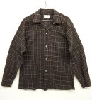 画像: 60'S ARROW オープンカラーシャツ ブラックベース/チェック柄 USA製 (VINTAGE) 「L/S Shirt」 入荷しました。