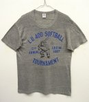 画像: 80'S RUSSELL ATHLETICS "L.U.400 SOFTBALL" 綿ポリ Tシャツ 杢グレー USA製 (VINTAGE) 「T-Shirt」 入荷しました。